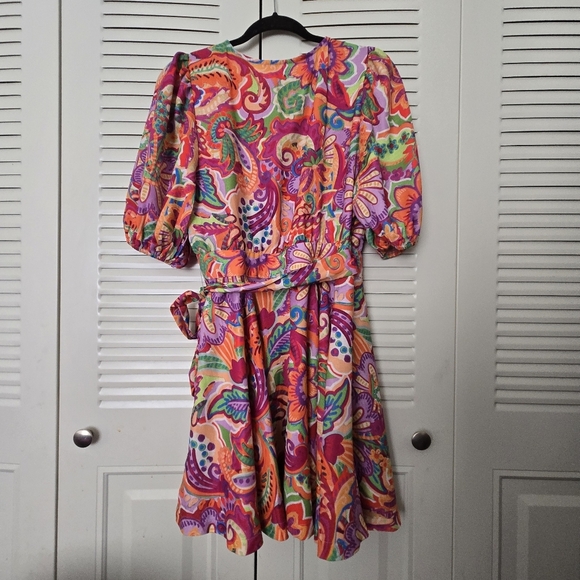 Flying Tomato Wrap Mini Dress Size M - Picture 3 of 10